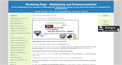 Desktop Screenshot of marketing-page.de